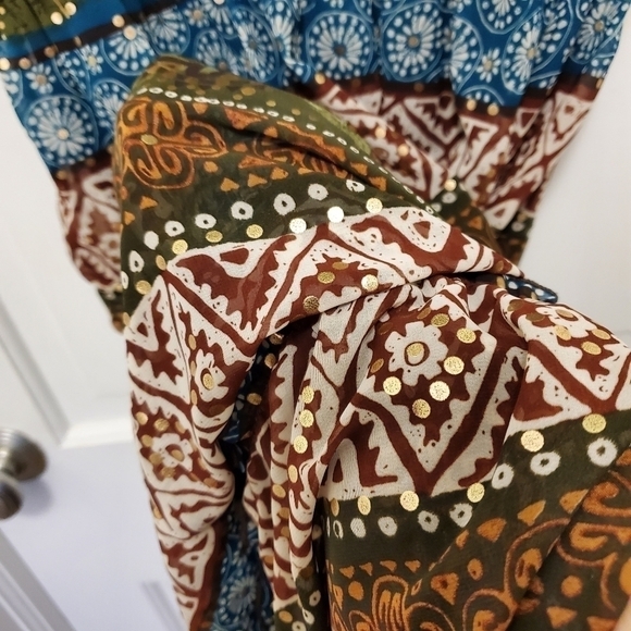 NWT Chris McLaughlin Print Tiered Midi Dress Size 6 - Picture 11 of 16